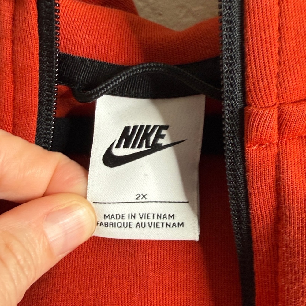 Nike tech fleece Windrunner team hoodie women’s XXL orange - Picture 4 of 8